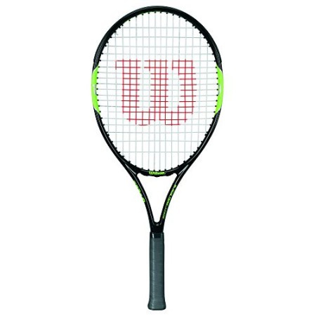 Wilson Blade Team, Racchetta da Tennis Unisex-Bambini, Nero/Verde, 23 Pollici