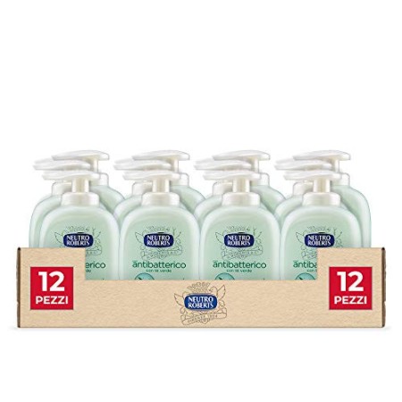 Neutro Roberts Sapone Liquido Antibatterico 300 ml, 12 Pezzi