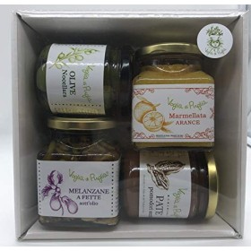 Cesto gourmet Natalizio Prodotti Tipici Artiginali in Olio Extra Vergine d'oliva