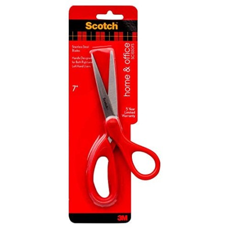 3M Scotch Universal Forbici , con Lama in Acciaio Inossidabile di Qualità, Ottime per l'Ufficio e per la Casa, con Impugnatura 