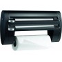 Emsa 509247 Superline Portarotolo Triplo, Acciaio Inossidabile, Nero
