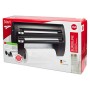 Emsa 509247 Superline Portarotolo Triplo, Acciaio Inossidabile, Nero