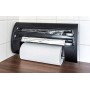 Emsa 509247 Superline Portarotolo Triplo, Acciaio Inossidabile, Nero