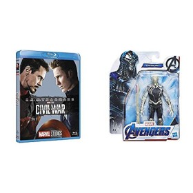 Brd cap. America civil war 10° + Chitauri, Action Figure Personaggio Giocattolo