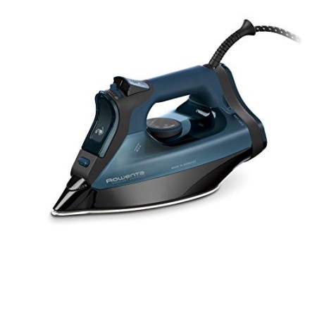 Rowenta DW7120 Everlast Anticalc Ferro da Stiro a Vapore, Sistema Anticalcare Protect & Clean, Potenza 2800 W, Nero/Blu