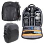 Duragadget - Zaino impermeabile nero con interno e parapioggia, compatibile con Liberty Imports Doctor Nurse Blue Medical Kit Pl