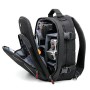 Duragadget - Zaino impermeabile nero con interno e parapioggia, compatibile con Liberty Imports Doctor Nurse Blue Medical Kit Pl