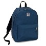 Zaino Invicta Benin S Eco-Material, Blu, 25 Lt, Tasca porta Laptop fino 13'', Scuola & Tempo Libero