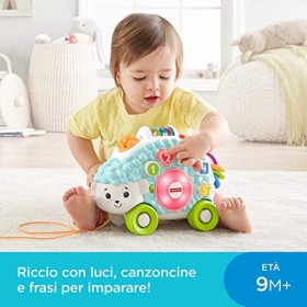 Fisher-Price - Parlamici Baby Riccio Forme e Colori Giocattolo Educativo con Luci, Suoni e Musica per Stimolare il Bambino, dai 