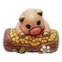THUN® - Maiale con Mangiatoia - Animali - Statuine Presepe Classico - Ceramica - I Classici