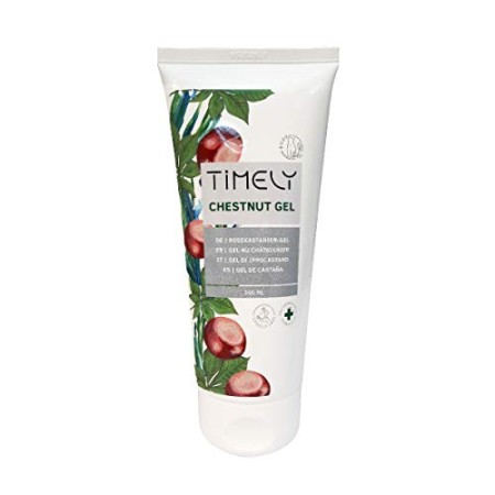 Timely, gel a base di ippocastano per gambe stanche e pesanti, con mentolo, estratto di ippocastano, estratti di platano e gingk