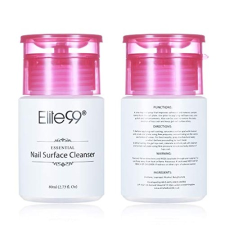 Elite99 Cleaner e Remover per Unghie, Smalto Semipermanente e Permanente, Solvente e Detergente per Unghie Gel UV LED, 80ml