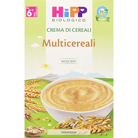 HiPP Crema di Cereali Multicereali - Pacco da 6 x 200 gr
