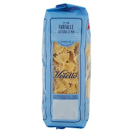 Voiello Pasta Farfalle N.102, Pasta Corta di Semola Grano Aureo 100% - 500 g