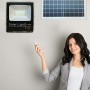 REPLOOD Faro Led 100W Con Pannello Solare Crepuscolare + Telecomando IP67