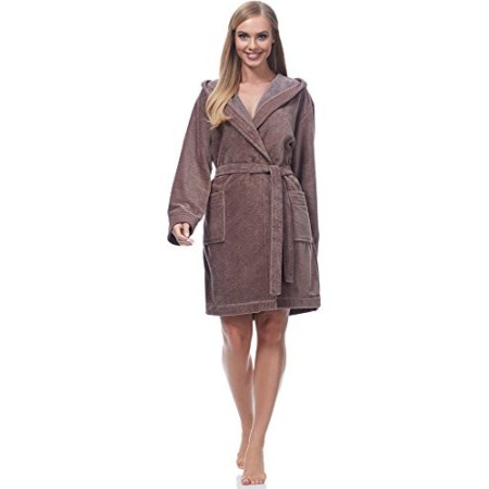 Merry Style Accappatoio Donna MSLL1004 (Marrone/Marrone, M)