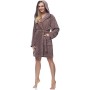 Merry Style Accappatoio Donna MSLL1004 (Marrone/Marrone, M)