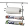 Metaltex serie City Line - Mensola porta rotoli da cucina a 3 piani - (350718)
