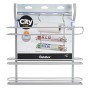 Metaltex serie City Line - Mensola porta rotoli da cucina a 3 piani - (350718)