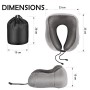 Newdora Cuscino da Viaggio Memory Foam, Cuscino Cervicale da Viaggio Tightness Regolabile, perfetto per Auto Aereo Ufficio e Dom