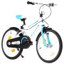 Tidyard Bici per Bambini, Bicicletta da Bambina 18 Pollici Blu e Bianca