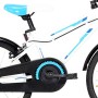 Tidyard Bici per Bambini, Bicicletta da Bambina 18 Pollici Blu e Bianca