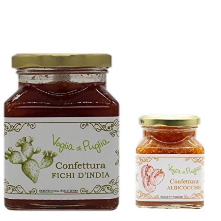 Voglia Di Puglia Confettura Di Albicocche E Confettura Fichi D india 340 grammi