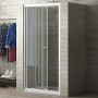 Ogomondo Porta Doccia a Soffietto Book Cristallo Temprato Bianco