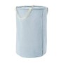 AmazonBasics - Contenitore portaoggetti in tessuto, alto, rotondo, blu antico