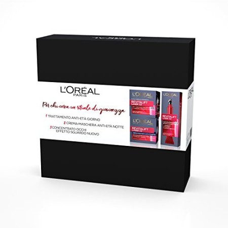 L'Oréal Paris Trattamenti Revitalift Laser X3 Cofanetto Idea Regalo, Crema Viso Anti-Età Giorno, Notte e Contorno Occhi