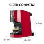 Bialetti Opera Macchina Espresso Alluminio Sistema caffè d'Italia, Rossa + 32 Capsule Omaggio, 1450 W, 15 Bar, Rosso