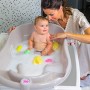 OKBABY Onda Evolution - Vaschetta dal Design Ergonomico con Seduta Antiscivolo per il Bagnetto del Neonato 0-12 Mesi - Blu
