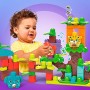 MEGA Bloks Giungla Musicale, con Musica, Suoni e 60 Pezzi da Costruzione, Giocattolo per Bambini 1+ Anni, GGG11
