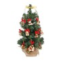 THUN ® - Albero di Natale h 11 x 11 x 60 cm con 10 Mini addobbi - Ceramica -