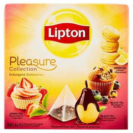 Lipton Pleasure Collection, Tè, 4 Gusti Misti - 20 filtri