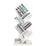 Homfa Mensola Libreria di Legno, Scaffale Espositore Porta Libri o CD, Scaffalatura Albero Decorato per Studio o Ufficio, 48 x 2