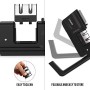 imarku Affilacoltelli Professionale, Affilacoltelli Manuale, Utensili da Cucina 3 Fasi Pieghevole con Macina Nero Adatto a Colte