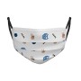 Inter Mascherina Facciale -Junior, Unisex Bambini, Blu, 14 CM