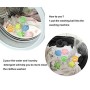 Yisscen Riutilizzabile Cattura peli Lavatrice, Raccogli Peli Animali Lavatrice, Floating Pet Fur Catcher, Sfere per bucato per l