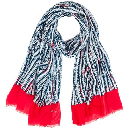 Tommy Hilfiger Mono Scribble Text Scarf Sciarpa, Multicolore (Multi 0Gn), Taglia unica Donna