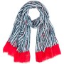 Tommy Hilfiger Mono Scribble Text Scarf Sciarpa, Multicolore (Multi 0Gn), Taglia unica Donna