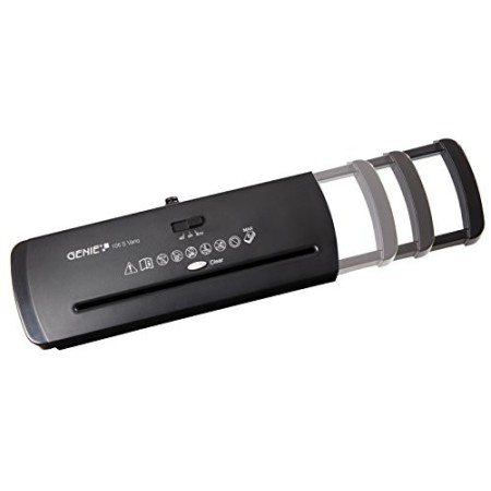 Genie 106 S Vario Heads-Cestino distruggi documenti per ogni (fino a 6 fogli, taglio a strisce) Nero
