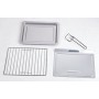 Ardes AR6225S Forno Elettrico Ventilato Gustavo Silver 25 Litri Luce Interna, 6 Funzioni Cottura, Timer, Doppio Vetro, con Acces