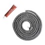 Kamino-Flam 333213 Corda Ignifuga per Stufa Camino o Forno, Nero, 1,4x1,4x200 cm
