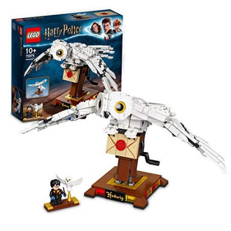 LEGO Harry Potter Edvige, Set da Costruzione, Modello da Collezione ed Esposizione con Ali Mobili, 75979