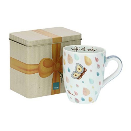 THUN ® - Mug con scatola in latta"Pioggia di colori"