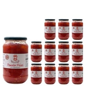 Voglia Di Puglia Pomodori Pelati Gusto Antico Solo Pomodori Pugliesi Senza Additivi 500 Grammi 12 Barattoli