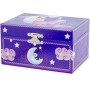 Ulysse- Baule Musical Panda Bijoux, 9535, Blu Notte