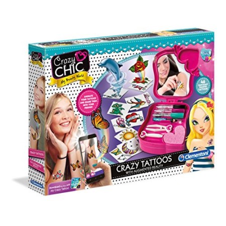 Clementoni 38.521,6 cm Crazy Chic – Tatuaggi Creative Kit