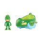 Giochi Preziosi Super Pigiamini PJ Masks Veicolo Gattomobile con Personaggio Gattoboy, PJM03200 & Veicolo Gecomobile con Persona